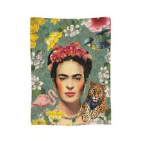 F-Frida K-Kahlo Drugeliai Antklodė Vilna Visų sezonų Kvėpuojanti Lengva Plona Mesti Antklodę Lovai Biuro Kilimo Gabalas 75x90cm