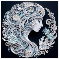 Special Shape Diamond Art Painting Kits for Adults and Beginners,DIY beauty Diamond Art Painting for Home Wall Decoration Gifts 30*30cm