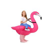 Flamingo ir Struto pripučiamas Helovino personažo kostiumas Cosplay'ui One Size pink