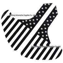 Jeep Wrangler Side Vent American Flag Sticker for JL 2018-2021 Gladiator black