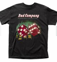 Bad Company Straight Shooter T Shirt Unisexs Licensed Rock N Roll Band Tee Black S