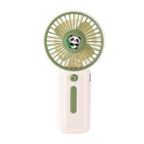 Naujas Lauko Vėsinantis Animacinis Panda Mini Ventiliatorius - USB Įkrovimo Trijų Greičių Rankinis Ventiliatorius Panda žalia