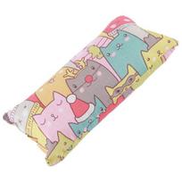 Independent Play Cat Toy Cuddle Pillow Toy, Catnip with Silver Vine, Crinkle Kitten Kicker Rustling Scratch Cute Print Snuggle for Indoor Cats Biting Random Style