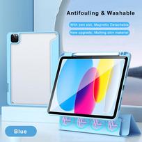For iPad Pro 11 Inch 4th Gen 2022 Magnetic Case 2021 2020 2018 Detachable Case With Pen Slot for iPad Air 4 Air 5 10.9 Inch mėlyna