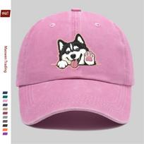 pc Cute Husky Cartoon Printed Baseball Cap Casual Fashion Printed Trucker Sun Hat Comfortable Lightweight Papa Hat Dad Mom B 1pc