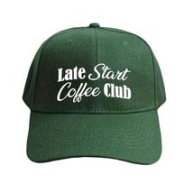 Late Start Coffee Club Dad Caps Summer Adult Baseball Cap Adjustable with Curved Brim Duckbill Hat Protection Sun Hats Adjustable