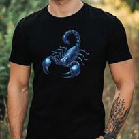 Men's T-Shirt Scorpion Motif Cotton Size XS to 5XL XXL
