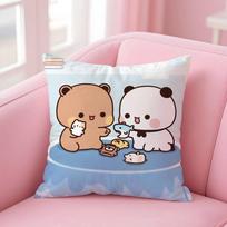 Bubu Dudu Pillow Case Pattern Printed Pillowcase For Living Room Sofa Cushion Cover & Bedroom Decor 30x30cm