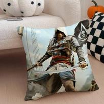 Game A-Assassins C-Creed Pillow Case Anti-dustmite Pillowcase Invisible Zipper Silky Short Plush Sofa Cushion Cover 30x30cm