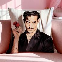 Band M-Maneskin Cushion Cover Breathable Linen Pillowcase Summer Odorless Eco-Friendly Invisible Zipper Washable 30x30cm