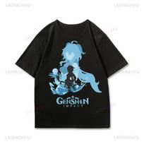 Game Shirt Genshin Impact Camiseta 2025new Fashion Unique Harajuku Polyester Material Cheap T Shirt ONeck Unisex Clothes Tops S