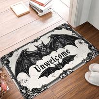 Helovino Gothic stiliaus šikšnosparnio dizaino durų kilimėlis Kilimėlis Neslystantis Vonios Kambario Virtuvės Svetainės Kilimėlis Kilimas 40*60cm 40cm x 60cm