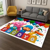 3D P-Pocoyo Elly Pato Animacinis Kilimas Kilimas Miegamajam Svetainei Sofai Namų Dekoras, Vaikų Žaidimų Plotas Kilimas Neslystantis Grindų Kilimėlis Dovana 40x60cm