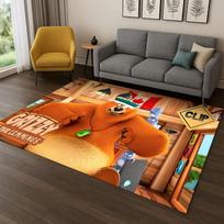 3D Grizzy ir Lemingai Animacinis Kilimas-Kilimėlis Miegamajam Svetainei Sofai Namų Dekoras,vaikų Žaidimų Zonos Kilimėlis Neslystantis Grindų Kilimėlis Dovana 40x60cm