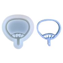 Cute Fan Shaped Shaker Silicone Moulds Resin Shaker Molds Resin Casting Moulds S