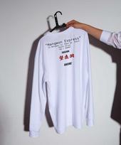 Okens Seoul [Mangwon Express Signature 02] Long Sleeve T-Shirt White (2024) L
