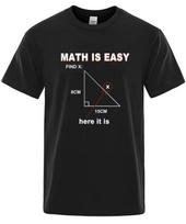 Unisexs HighQuality Casual Fun Math Pattern Loose RoundNeck TShirt Unisexs ShortSleeved TShirt Unisexs Shirt S