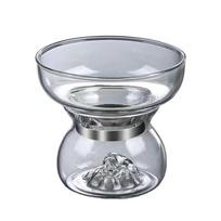 Japanese Style Tea Residue Strainer Clear Glass Kung Fu Tea Set Tea&Water Separator  Office skaidri