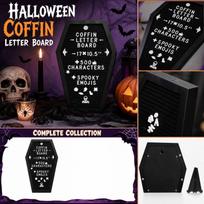 Wooden Halloween Advent Calendar with Countdown Doors for Holiday Home Decor One Size