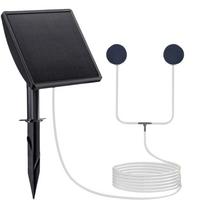 Solar/USB Powered Fish Tank Aerator Low Noise Aquarium Air Pump Air Pump Aerator  Fish Tank juoda