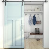 Black Cabinet Handle Wall Mount Grab Bar Durable Barn Door Handle  Wooden Door
