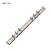 Accessory Metal Notepad Notebook Binding Hoops Binder Clip Loose-leaf File Folder Ring Binder A5-6 rings