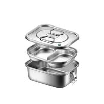 Double-layer Picnic Box Compartmental Food Storage Box Portable Camping Lunch Box  Outdoor M