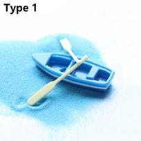 Priedai Pasakų sodo ornamentas Namų dekoracijos Miniatiūrinis laivas Dirbtinė irklentė Figūrėlė Type 1(3PC/Set)