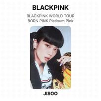 BLACKPINK WORLD TOUR BORN PINK Platinum Pink Official Photocard JISOO white