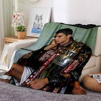 Cristiano Ronaldo Premier League Trophy Blankets Flannel Printed Breathable Warm Throw Blanket for Home Office Bedspreads 0708a142 75cmx90cm