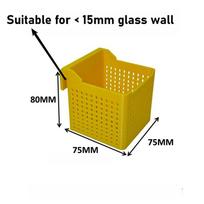 New Hanging Fish Tank Water Change Dispenser Adjustable Aquarium Water Flow Diffuser Filter Basket Hang-on Buffer Filter Box geltona