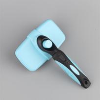 New Design Reusable Lint and Pet Hair Remover Tool Comb Chom for Dogs Cats Portable Hair Removal Grooming Cleaner mėlyna
