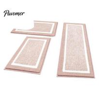 Bathtub Side Floor Rug 3Pcs/Set Bathroom Mats, Highly Absorbent Anti-Slip Bath Rugs, Washable Cozy Mats for Sink Toilet 1