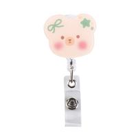 360 Rotating Office Supplies Name Card Holder Badge Holder Retractable Badge Reel ID Card Clips D