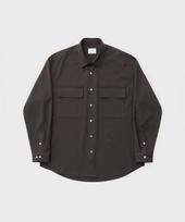 Another Office Volume Lanatec Shirt (Brown - Herringbone) Brown - Herringbone/03