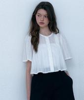 Shop Ara Cosmo Punching Lace Blouse_White Free/Free