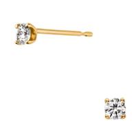 Vendome Aoyama Earrings K18 Yellow Gold Single Stone Quatre AGVA0983 DI [Official]