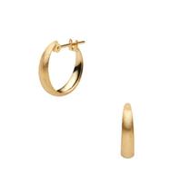 Vendome Aoyama K18YG Yellow Gold Hoop Earrings AGVA1593 YG [Official]