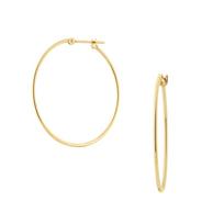 Vendome Aoyama Earrings K18 Yellow Gold Hoop AGVA1063 YG [Official] auksas