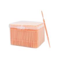 Portable Double Head Dental Floss Toothpick Interdental Brush Brushpick Interdental Toothpicks Teeth Cleaning Tool oranžinė