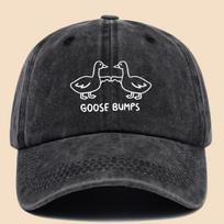 Printed Baseball Cap Black Trucker Hat Adjustable Unisex Outdoor Visor Hat juoda