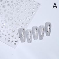 3D Saulės/Mėnulio/Žvaigždės Karšto Folijavimo Nagų Dailės Lipdukas Nagų Lipdukas Auksinis Sidabrinis Savaime Lipnus Slankiklis A