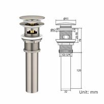 Stainless Steel Basin Drain Plug Tight Anti-Odor Seal Anti Odor Drain Stopper  Bathroom Basins