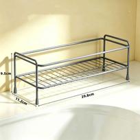 Stainless Steel Rustproof Storage Rack 1Pcs Quick Drain Grid Shelf for Bathroom Shower Kitchen Sink Organization A3