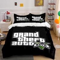 Grand Theft Auto V Bedding Set  Bedding Duvet Cover Set Duvet Cover Pillowcases  (1 * Duvet Cover 2 * Pillowcases, without duvet insert) 135x200cm