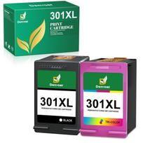 301XL DENVOER 2 Suderinama rašalo kasetė HP 301 XL 301XL (CH563E + CH564E-N9J72AE) hp DeskJet 2510 2540 2050 1510 1050 1512