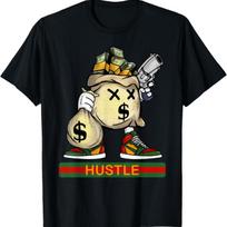 Money Stacks Hustle Wall Street Hip Hop Rap Lover Gift T-Shirt S įvairiaspalvis