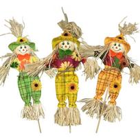 1PC Small Autumn Fall Harvest Scarecrow Decoration For Garden Home Yard Thanksgiving Halloween Decoration Party Supplies