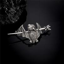 Vintage Norse Gothic Bat Hairpins Antique Metal Hairstick Punk Pagan Witch Viking Wicca Hair Jewelry Gift for Women