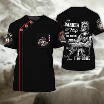 New Barber Shop T-Shirts Hairdresser 3D Print Streetwear Men Women Fashion Oversized T Shirt Cosplay Tees Tops Uniform Clothing S